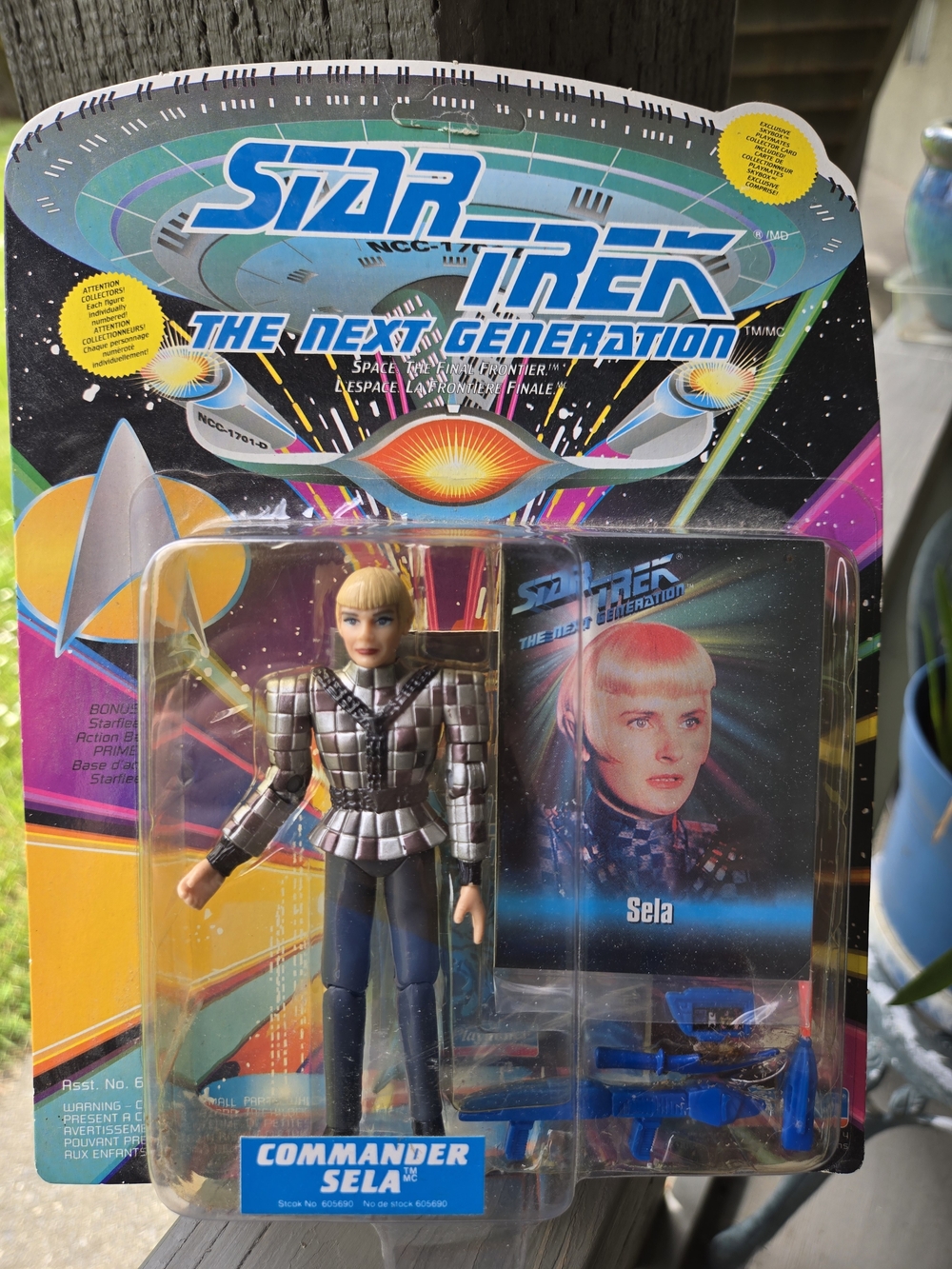 Star Trek The Next Generation Commander Sela Action Figure - Silver & Blue